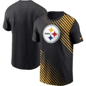 Pittsburgh steelers nike yard line fashion asbury t shirt Black