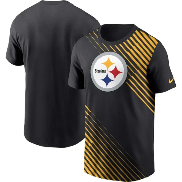 Pittsburgh steelers nike yard line fashion asbury t shirt Black