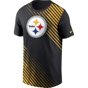 Pittsburgh steelers nike yard line fashion asbury t shirt Black M