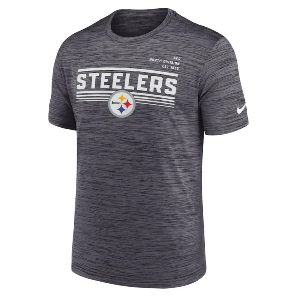Pittsburgh steelers nike yardline velocity performance t shirt anthracite Multi M