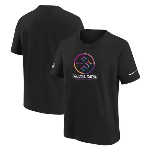 Pittsburgh steelers nike youth 2024 nfl crucial catch t shirt Black