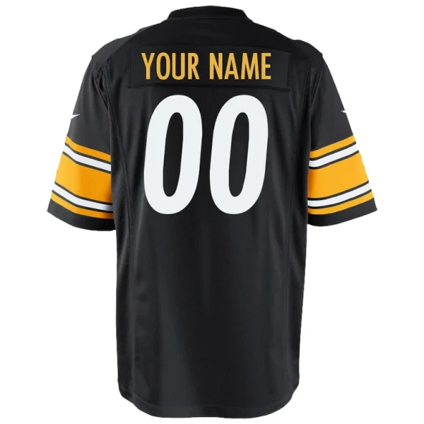 Pittsburgh steelers nike youth custom game jersey Black Yth L