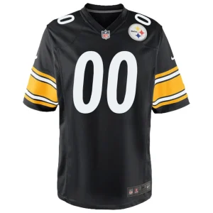Pittsburgh steelers nike youth custom game jersey Black Yth M