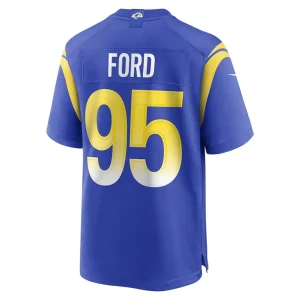 Poona ford los angeles rams nike team game jersey Royal L