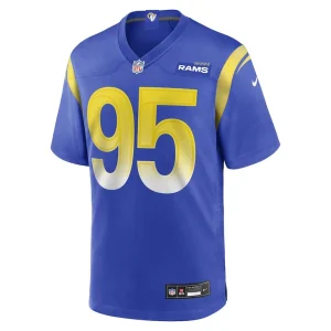 Poona ford los angeles rams nike team game jersey Royal M