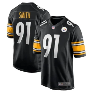 Preston smith pittsburgh steelers nike game jersey Black