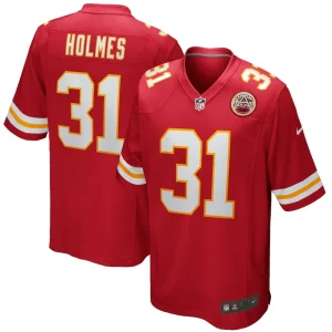 Priest holmes kansas city chiefs nike game retired player jersey Red