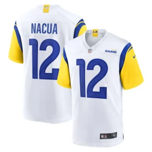 Puka nacua los angeles rams nike game player jersey White