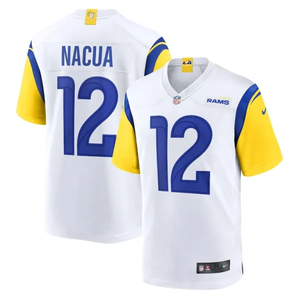 Puka nacua los angeles rams nike game player jersey White