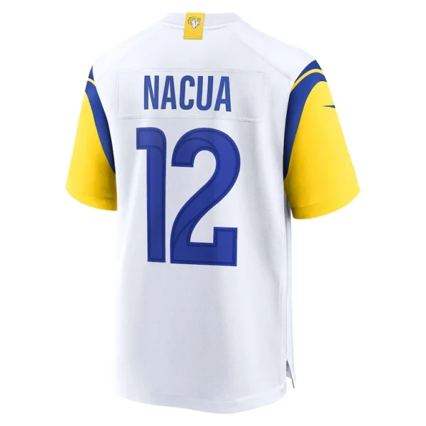 Puka nacua los angeles rams nike game player jersey White L