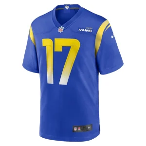 Puka nacua los angeles rams nike home game jersey Royal M