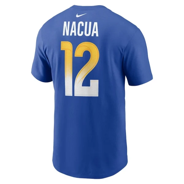 Puka nacua los angeles rams nike player name number t shirt Royal L