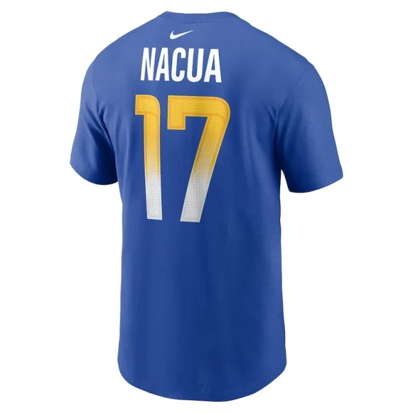 Puka nacua los angeles rams nike player name number t shirt Royal L