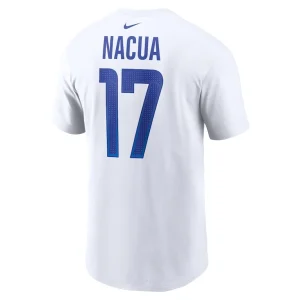 Puka nacua los angeles rams nike player name number t shirt White L