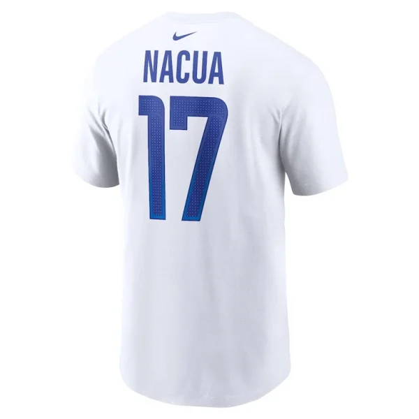 Puka nacua los angeles rams nike player name number t shirt White L