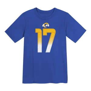 Puka nacua los angeles rams nike preschool player name number t shirt Royal 56