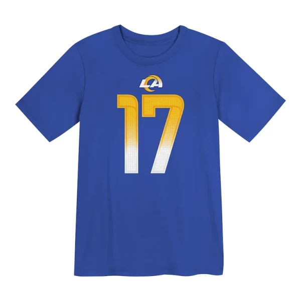 Puka nacua los angeles rams nike preschool player name number t shirt Royal 56