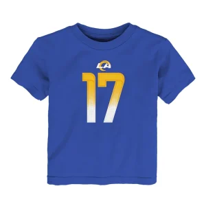 Puka nacua los angeles rams nike toddler player name number t shirt Royal 3T