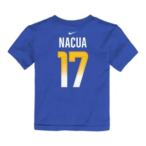 Puka nacua los angeles rams nike toddler player name number t shirt Royal 4T