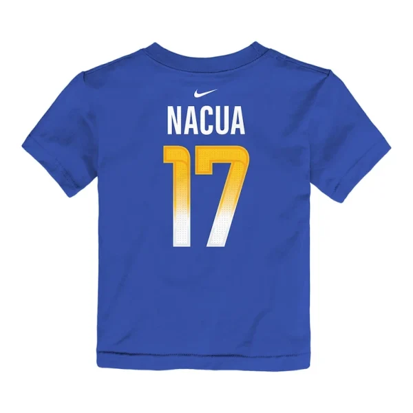 Puka nacua los angeles rams nike toddler player name number t shirt Royal 4T