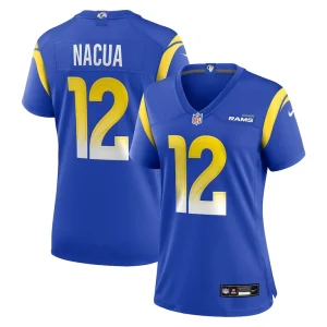 Puka nacua los angeles rams nike womens game player jersey Royal