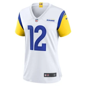 Puka nacua los angeles rams nike womens game player jersey White M