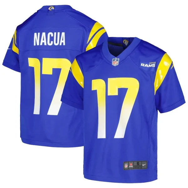 Puka nacua los angeles rams nike youth game jersey Royal