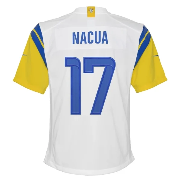 Puka nacua los angeles rams nike youth game jersey White Yth L