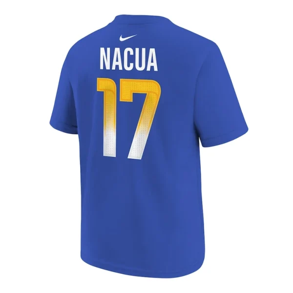 Puka nacua los angeles rams nike youth player name number t shirt Royal Yth L
