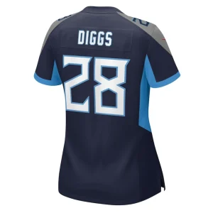 Quandre diggs tennessee titans nike womens game jersey Navy L