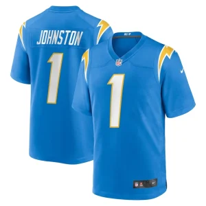 Quentin johnston los angeles chargers nike game player jersey Powder blue