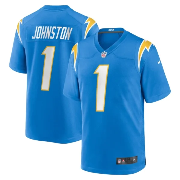 Quentin johnston los angeles chargers nike game player jersey Powder blue
