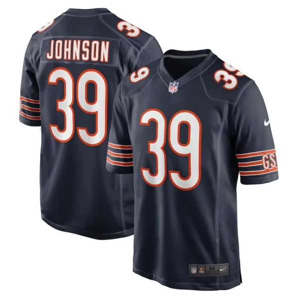 Quindell johnson chicago bears nike team game jersey Navy
