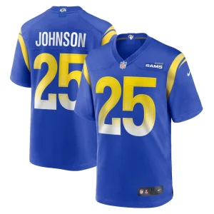Quindell johnson los angeles rams nike team game jersey Royal