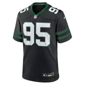 Quinnen williams new york jets nike alternate game jersey Legacy black M
