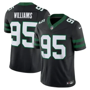 Quinnen williams new york jets nike alternate vapor f.u.s.e. limited jersey Legacy black