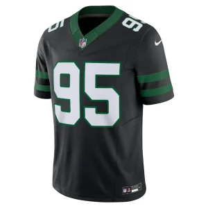 Quinnen williams new york jets nike alternate vapor f.u.s.e. limited jersey Legacy black M