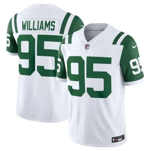 Quinnen williams new york jets nike classic alternate vapor f.u.s.e. limited jersey White