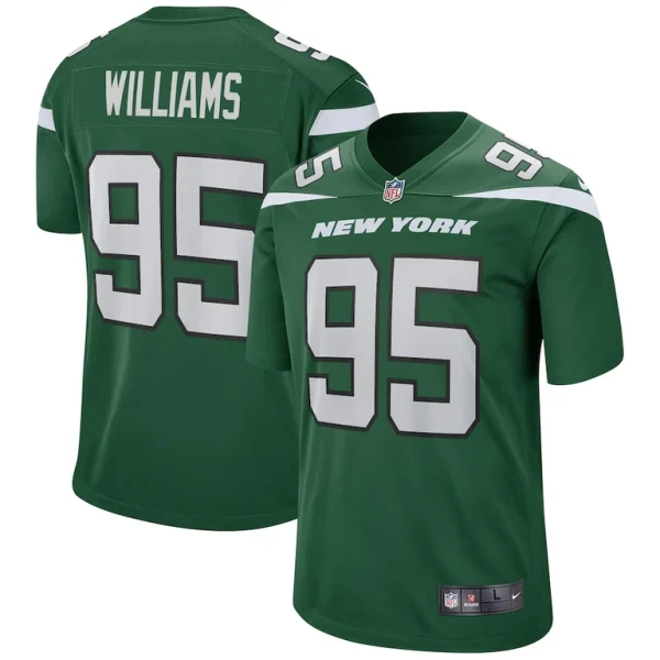 Quinnen williams new york jets nike game jersey Gotham green