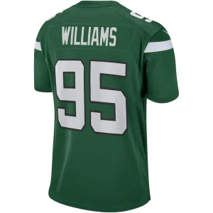 Quinnen williams new york jets nike game jersey Gotham green L