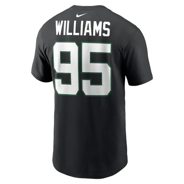 Quinnen williams new york jets nike player name number t shirt Black L