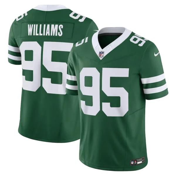 Quinnen williams new york jets nike vapor f.u.s.e. limited jersey Legacy green
