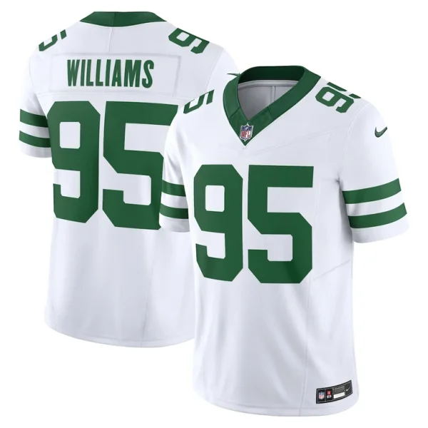 Quinnen williams new york jets nike vapor f.u.s.e. limited jersey Legacy white