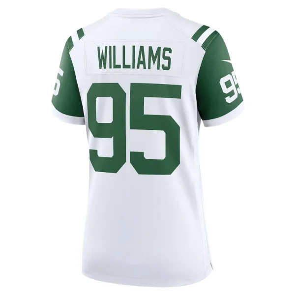 Quinnen williams new york jets nike womens classic alternate game jersey White L