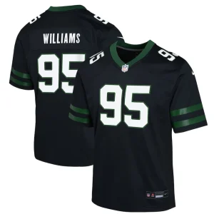 Quinnen williams new york jets nike youth alternate game jersey Legacy black