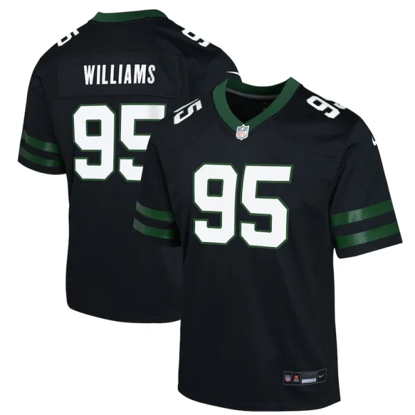 Quinnen williams new york jets nike youth alternate game jersey Legacy black