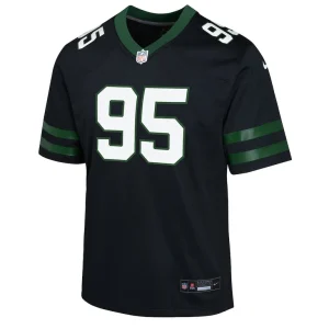 Quinnen williams new york jets nike youth alternate game jersey Legacy black Yth M