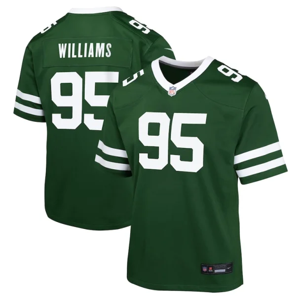 Quinnen williams new york jets nike youth game jersey Legacy green