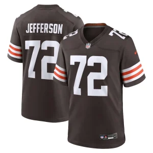 Quinton jefferson cleveland browns nike team game jersey Brown