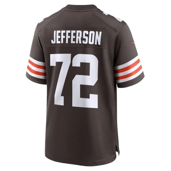 Quinton jefferson cleveland browns nike team game jersey Brown L